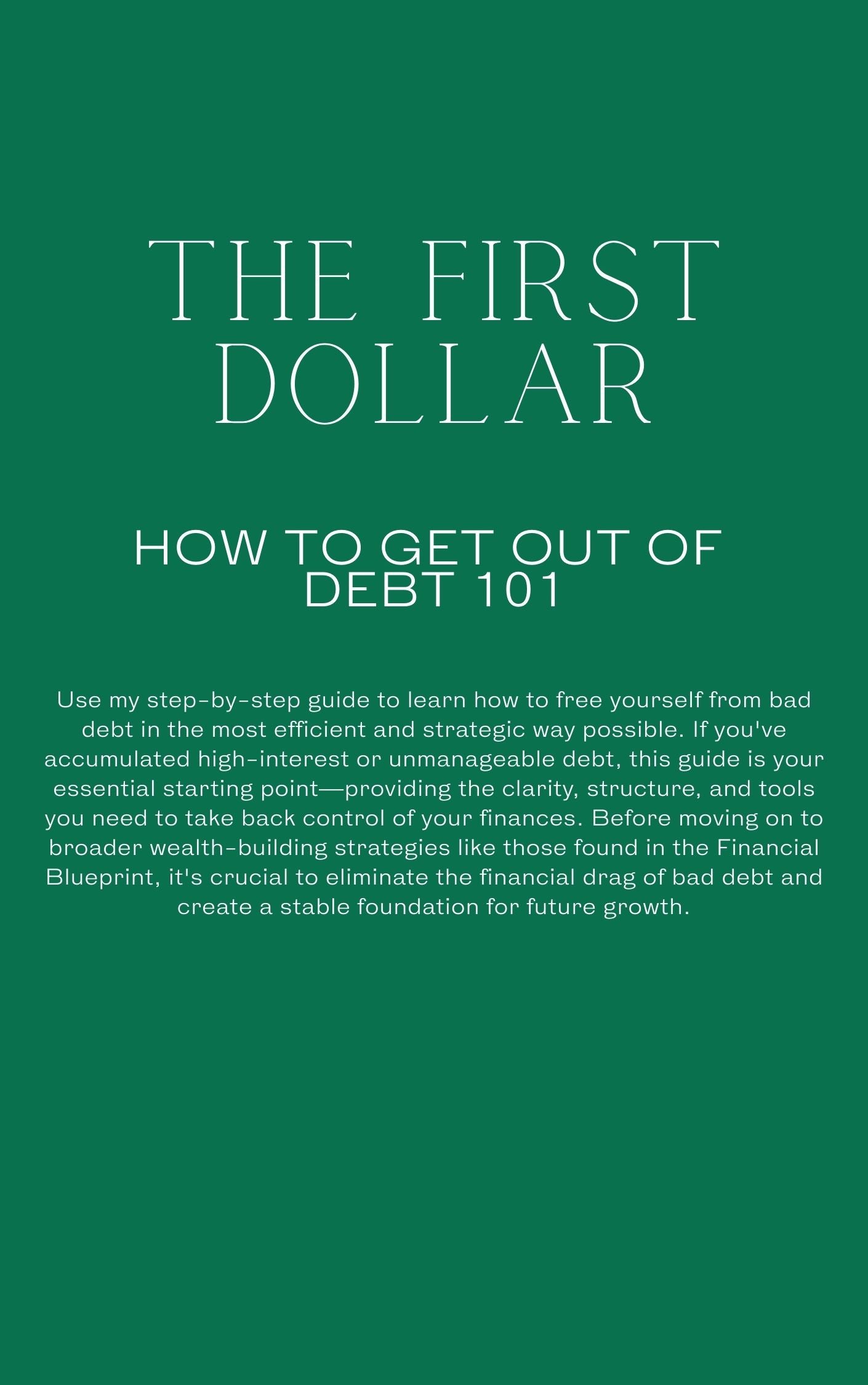 How to get out of Debt 101